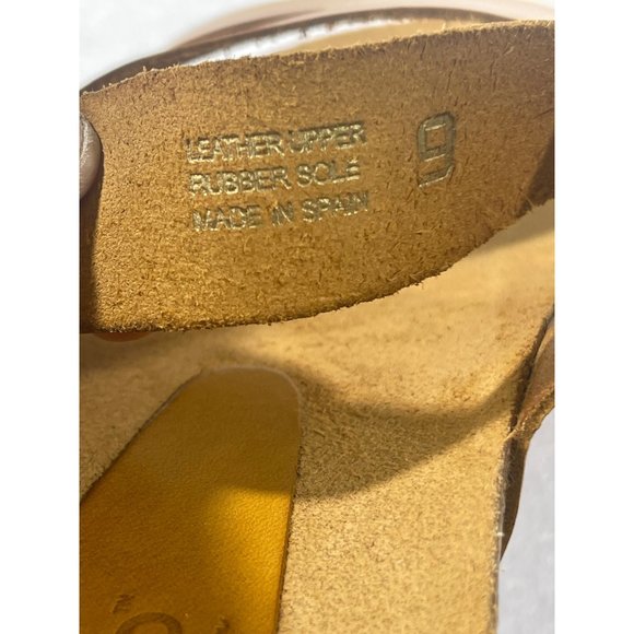 Yokono womens size 9 leather sandal-tan made in spain - Picture 13 of 16
